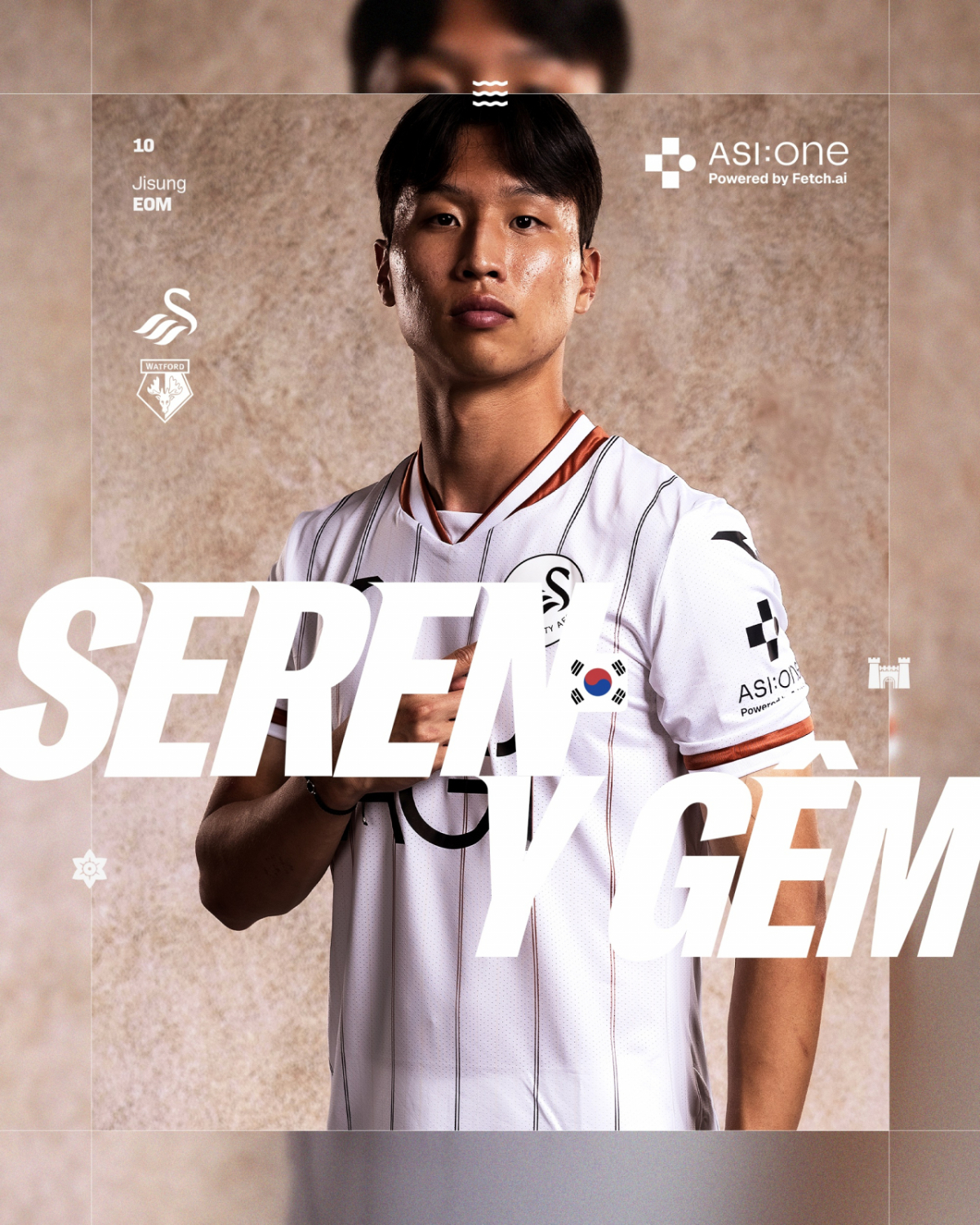 1골 1도움을 터뜨리며 2026~2027 잉글랜드 프로축구 챔피언십(2부) 4라운드 왓퍼드전 경기 최우수선수(MVP)로 선정된 엄지성. 그는 앞서 더비 카운티전에서도 MVP로 선정된 바 있다. /사진=스완지 시티 SNS 캡처