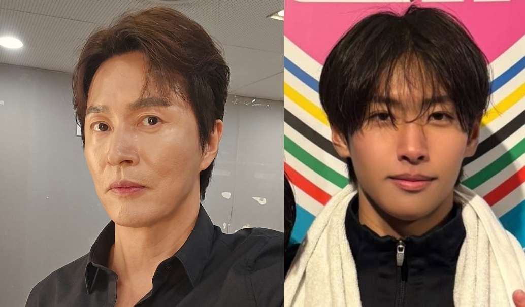 가수 김정민이 첫째 아들 김태양(오른쪽)의 병역판정검사 결과를 공개했다. /사진=김정민 인스타그램