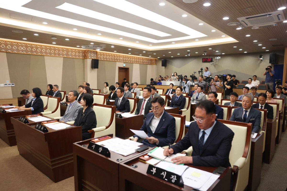지난 1일 열린 제266회 제1차 정례회 제1차 본회의./사진제공=평택시의회