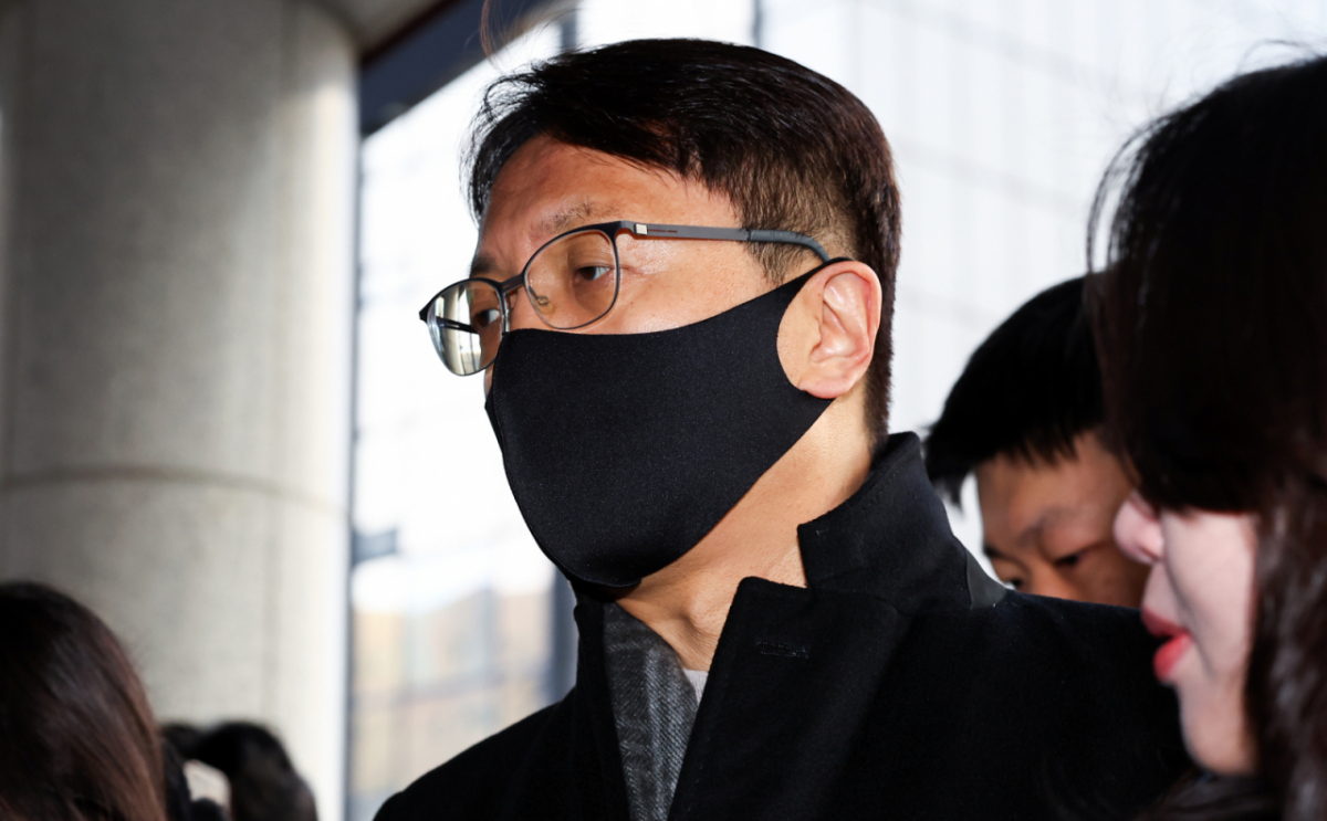 지난해 말 국회에서 열린 '쿠팡 사태 연석 청문회'에서 위증한 혐의로 고발된 박대준 전 쿠팡 대표가 2월3일 오전 서울 마포구 서울경찰청 반부패공공범죄수사대로 출석하고 있다./사진=뉴시스.