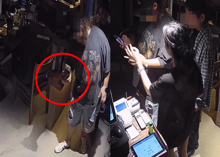 식당에서 휴대전화로 여사장을 몰래 촬영하다 발각된 남성이 "사진이 잘 나오지 않았냐"며 웃었다는 사연이 전해졌다./사진=인스타그램 캡처