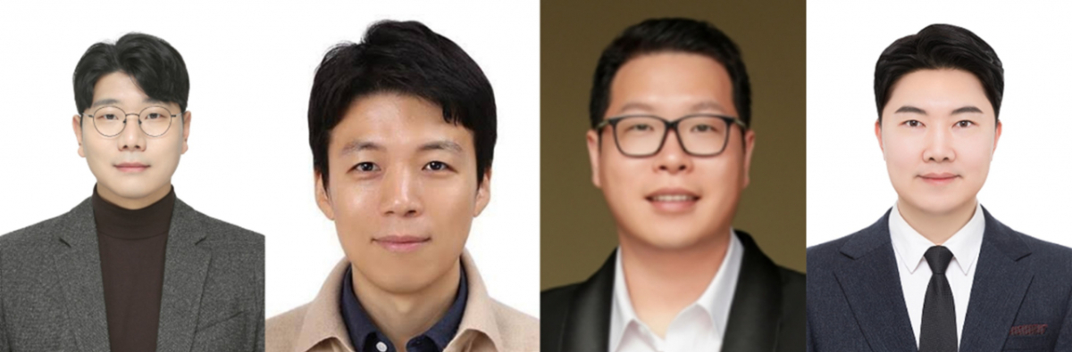 왼쪽부터 김대건·안용남 가천대 화공생명배터리공학부 교수, 박성준 아주대 교수, 이기원 광운대 교수