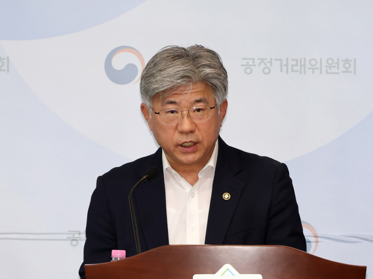 남동일 공정거래위원회 부위원장이 정부세종청사에서 2026년 하반기 주요업무 추진계획 브리핑을 하고 있다./사진제공=뉴시스
