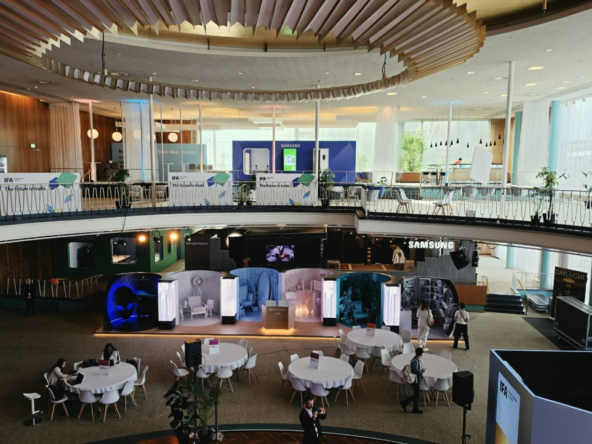 삼성전자가 크리에이터 허브를 IFA 2026이 열리는 '메세 베를린(Messe Berlin)'의 'IFA 팔레(IFA Palais)' 전시 공간에 마련했다./사진제공=삼성전자
