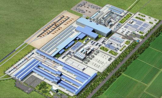 Blueprint of 'Hyundai Steel-POSCO Louisiana Steel (HYUNDAI-POSCO Louisiana Steel, HPLS)'. / Photo provided by Hyundai Steel