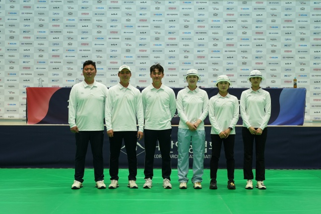 2026 아시안게임에 출전할 대한민국 양궁 리커브 대표팀. /사진=대한양궁협회 제공