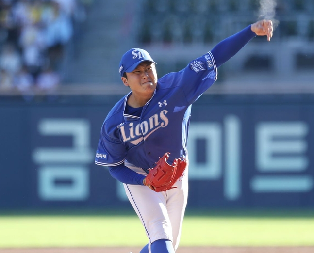역투하는 이승현. /사진=삼성 라이온즈