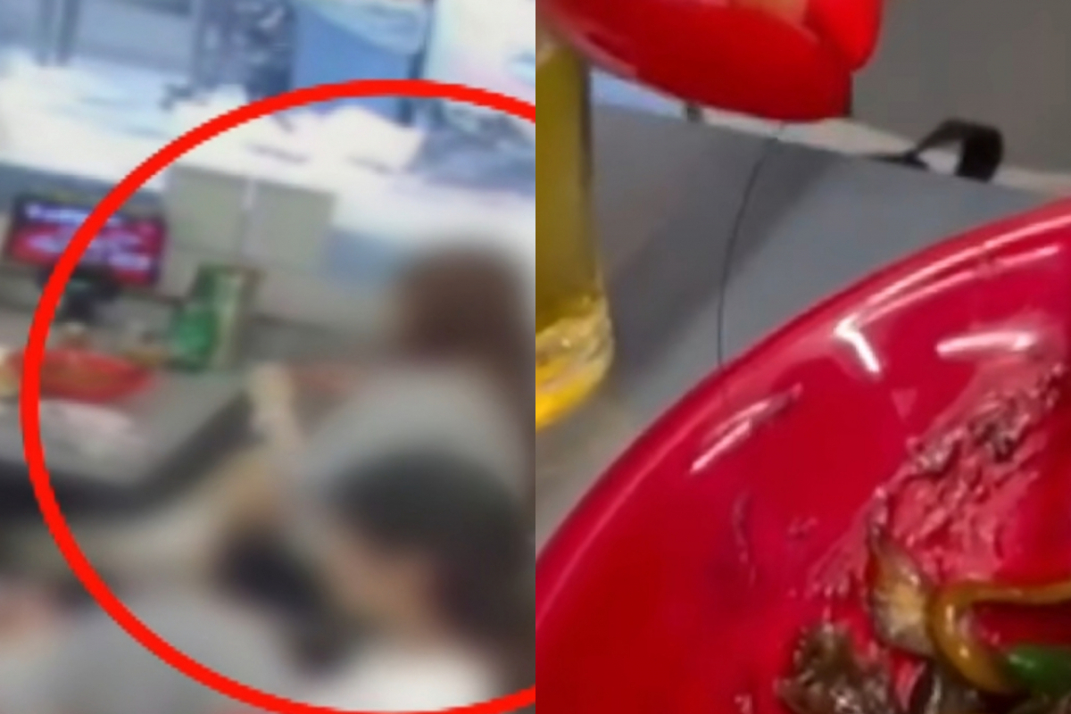 음식에서 머리카락이 나왔다고 주장하며 식당을 비판하는 영상을 SNS(소셜미디어)에 올린 손님이 식당 측의 항의를 받은 뒤 별다른 사과 없이 영상을 삭제했다는 사연이 전해졌다. /사진=JTBC '사건반장' 캡처
