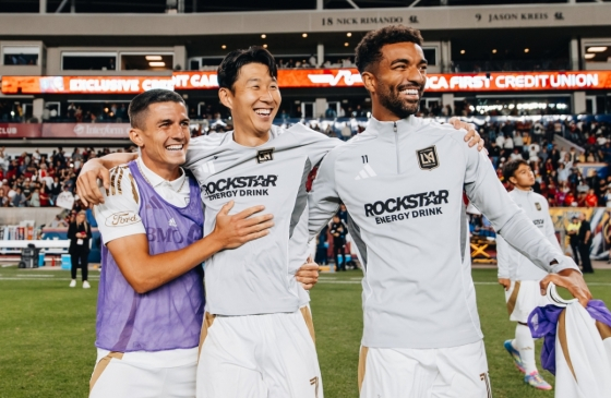 LAFC 손흥민이 지난해 9월 미국 유타주 솔트레이크 시티의 아메리카 퍼스트 필드에서 열린 2026 미국 프로축구 메이저리그사커(MLS) 솔트레이크전에 선발 풀타임 출전해 골을 넣은 뒤 골 세리머니를 하고 있다. /사진=LAFC SNS 캡처
