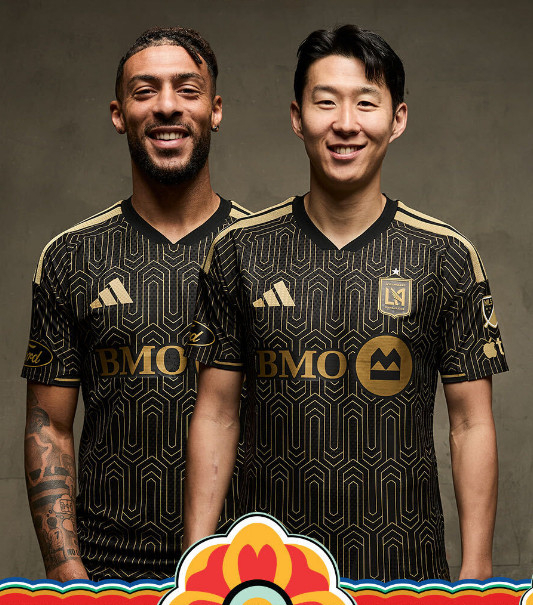 손흥민(오른쪽)과 드니 부앙가. /사진=LAFC 공식 SNS 갈무리