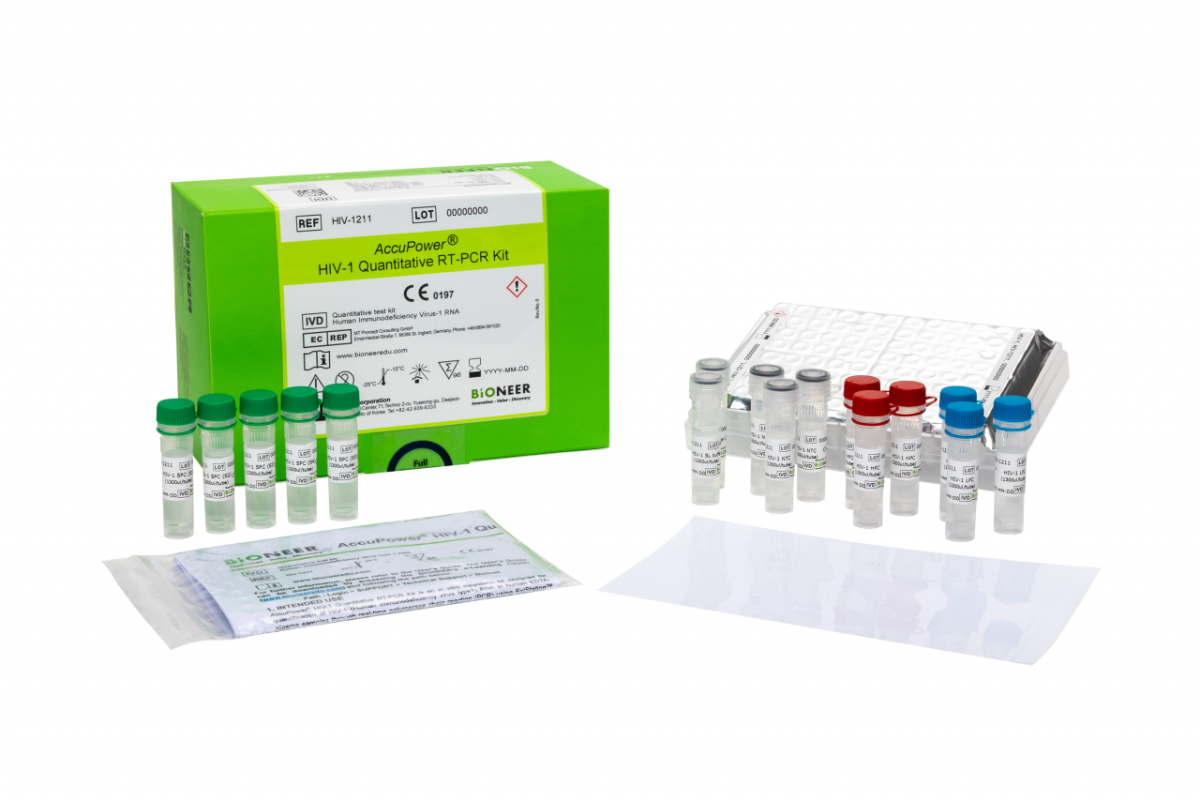 바이오니아의 인간면역결핍바이러스(HIV)-1 정량 분자진단 키트 'AccuPower HIV-1 Quantitative RT-PCR Kit(Cat. No. HIV-1211)'/사진제공=바이오니아