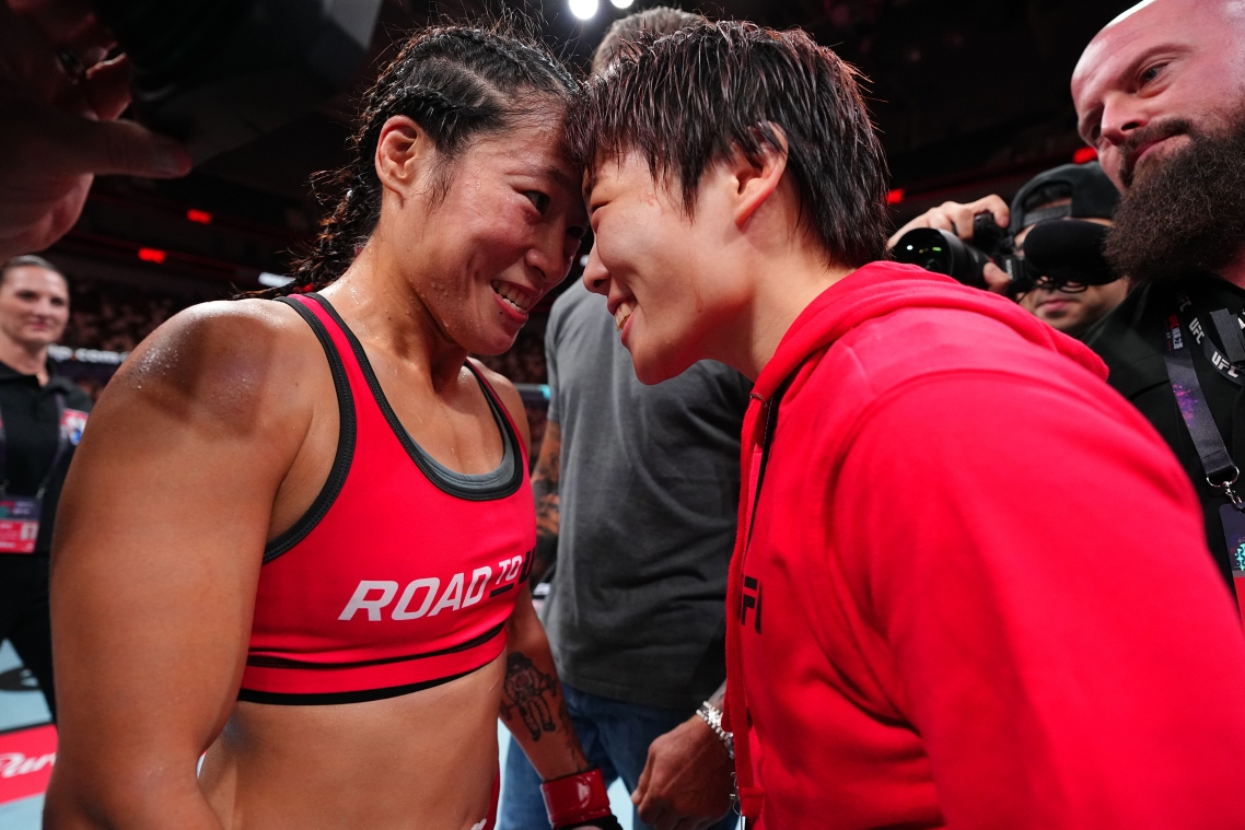 멍보(왼쪽)와 박보현. /사진=UFC 제공