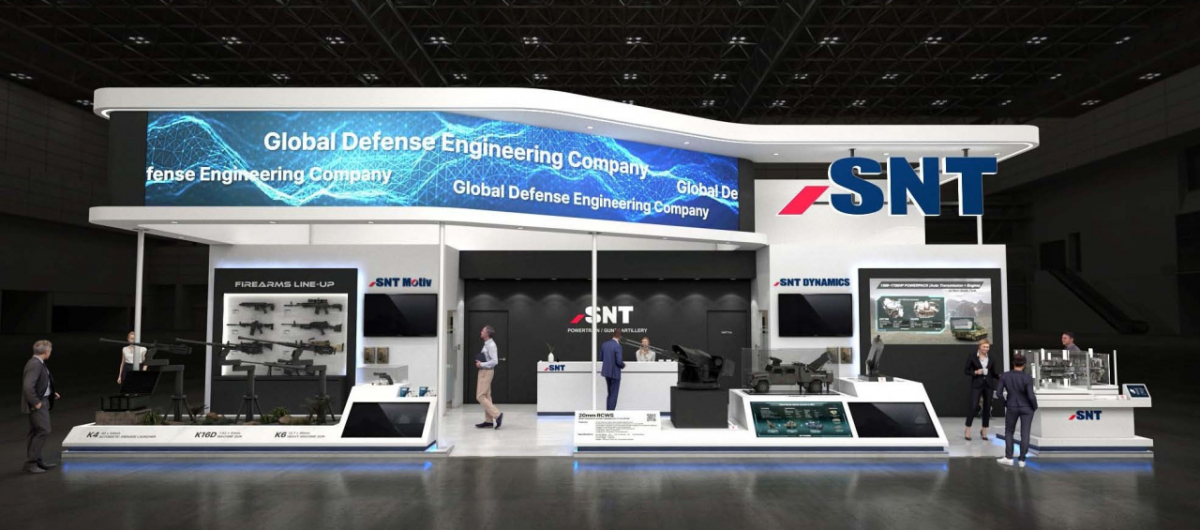 폴란드 MSPO 2026 참가 SNT의 부스 이미지./사진제공=SNT다이내믹스·SNT모티브