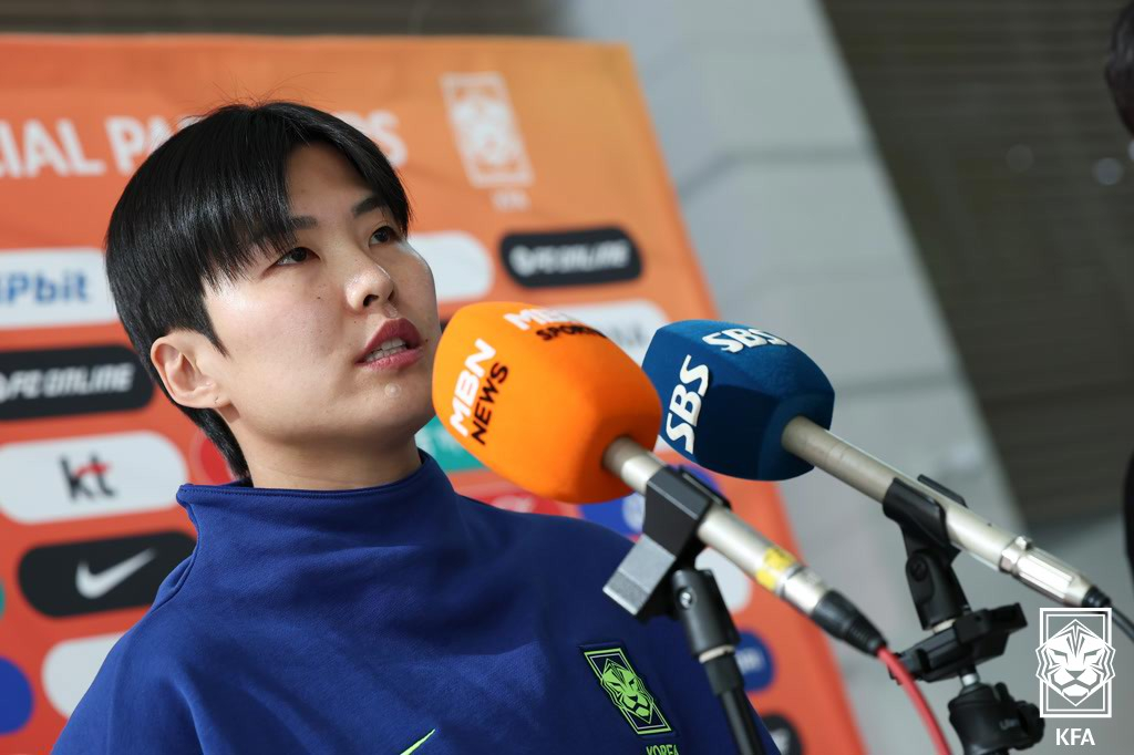 지소연. /사진=대한축구협회 제공