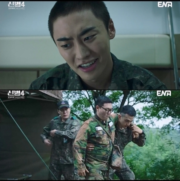 ENA 월화드라마 '신병4 : 사보타주'./사진=ENA 월화드라마 '신병4 : 사보타주' 5회 영상 캡처