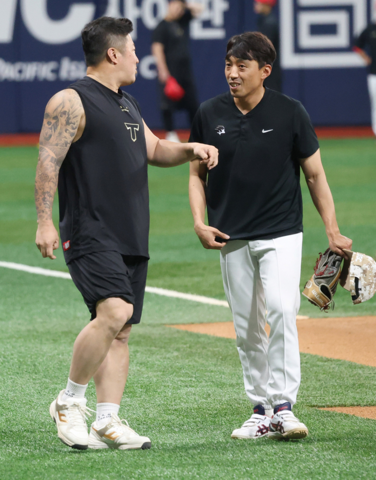 키움 박정음 코치(오른쪽). /사진=김진경 대기자