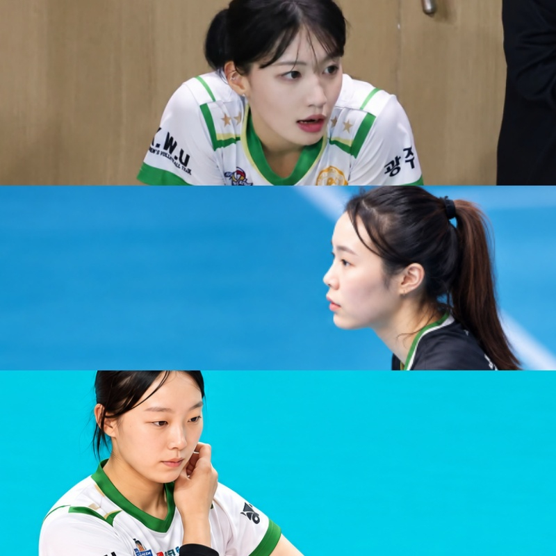 위쪽부터 광주여대 세터 이소민, 아웃사이드히터 손윤아, 이수인. /사진=광주여대 배구부 제공