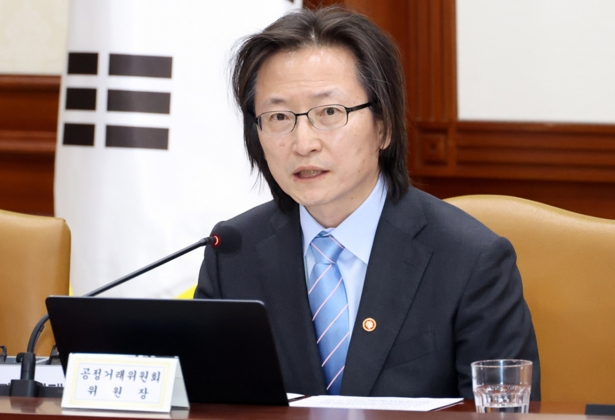 주병기 공정거래위원회 위원장이 지난 4월23일 오전 서울 종로구 정부서울청사에서 열린 민생물가 특별관리 관계장관 TF 회의에서 발언하고 있다. /사진=뉴시스