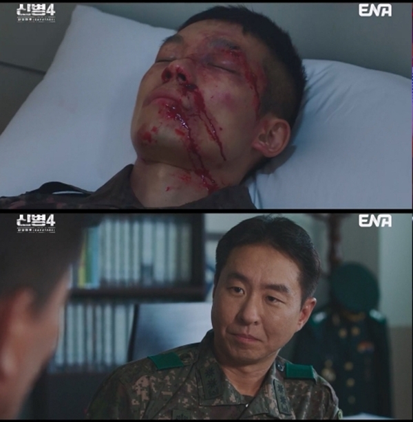 ENA 월화드라마 '신병4 : 사보타주'./사진=ENA 월화드라마 '신병4 : 사보타주' 6회 방송 화면 캡처