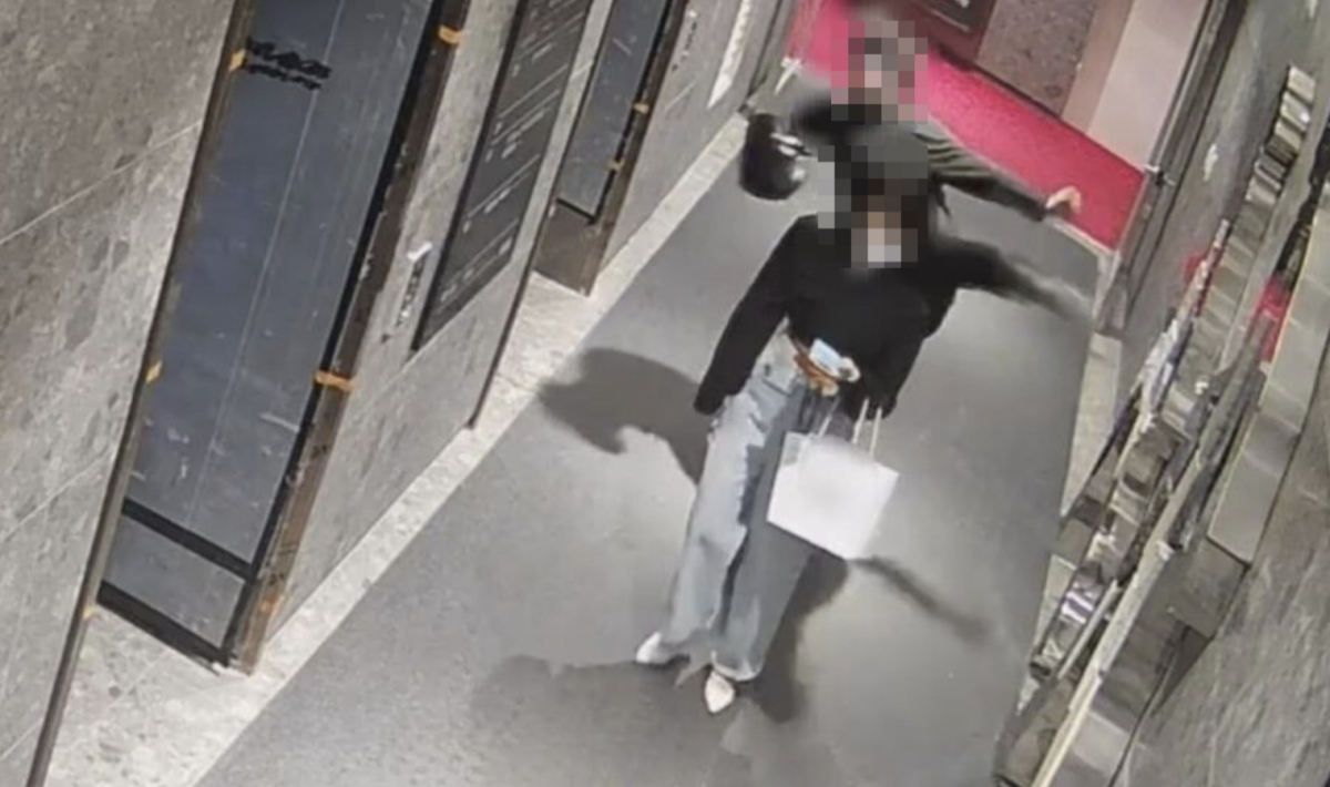 부산 돌려차기 사건 현장 CCTV/사진=뉴스1