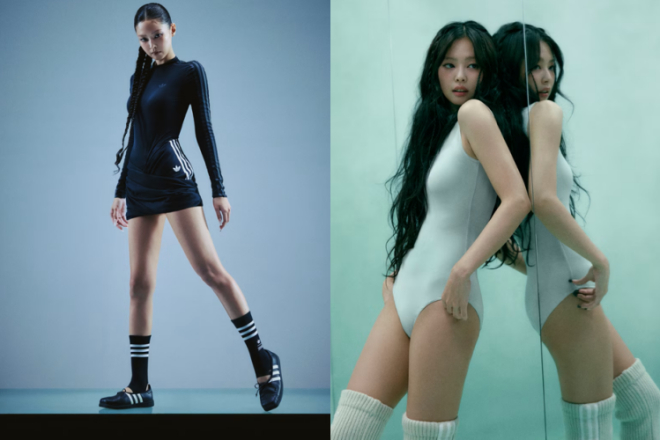 제니는 최근 아디다스와 첫 공동 디자인 컬렉션 ‘아디다스 오리지널스 바이 제니’를 선보였다./사진=아디다스 홈페이지 캡처