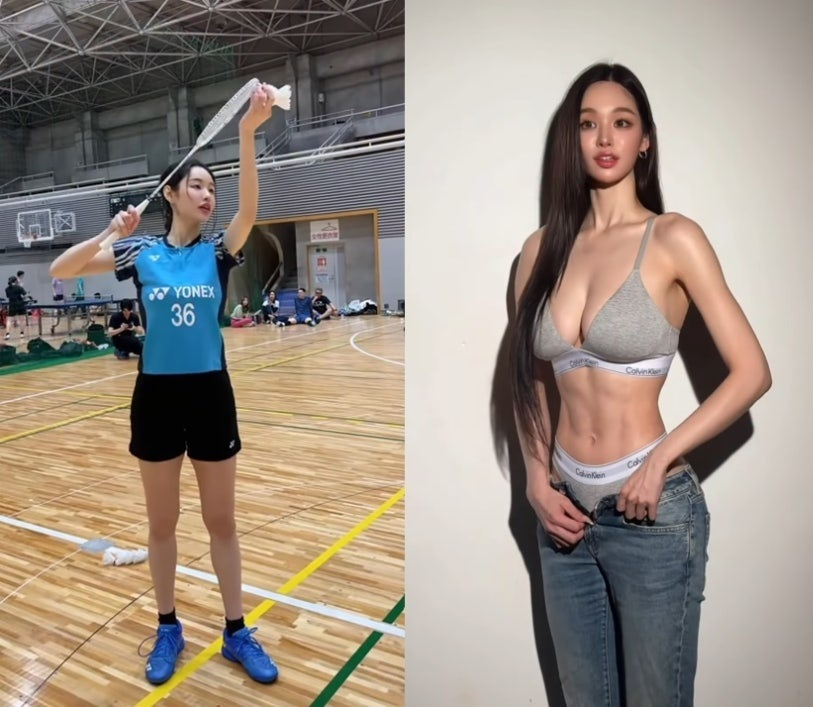 일본 배드민턴 국가대표 출신 아라키 아카네가 인터넷 방송 진행자로 제2의 인생을 살고 있다. /사진=인스타그램 갈무리