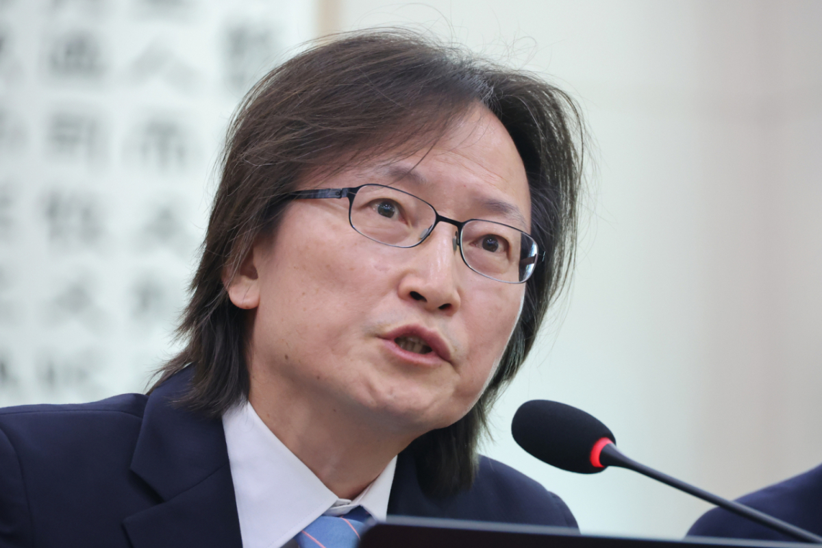 주병기 공정거래위원장이 9일 서울 여의도 국회에서 열린 법제사법위원회 전체회의에서 의원 질의에 답변하고 있다./사진제공=뉴스1