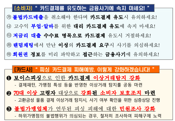 카드결제 금융사기. /사진제공=금융감독원