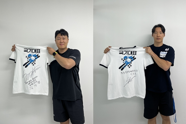 김상겸(왼쪽) 선수와 이상호 선수. /사진=대한체육회