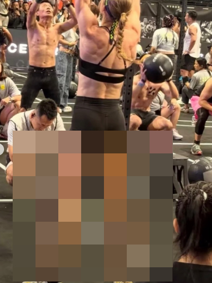 경기 중 대변 실수를 저지른 조안나 관련 영상 갈무리. /사진=사회관계망서비스(SNS) 갈무리
