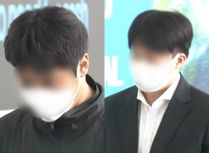 8년 전 일본 도쿄 길거리에서 중국인에게 거액의 현금을 빼앗으려다 미수에 그치고 한국으로 도주했던 한국 남성 2명이 일본으로 송환돼 경찰에 체포됐다. /사진=닛폰 TV 보도 화면