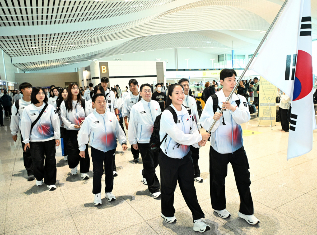 2026 아이치-나고야하계아시아경기대회 대한민국 선수단 본단 출국 모습. /사진=대한체육회 제공