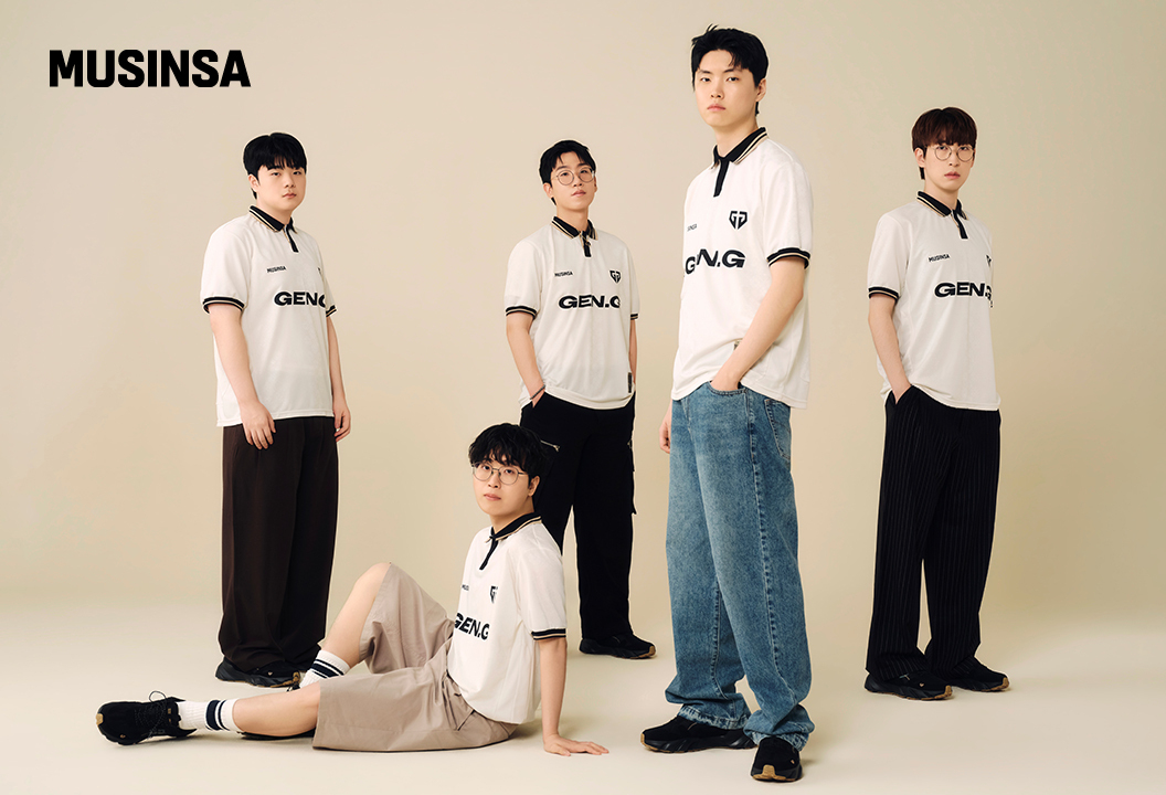 e스포츠 구단 젠지와 무신사가 함께 만든 유니폼 화보 사진. /사진제공=무신사.