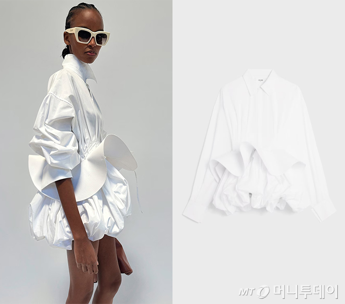 가수 겸 배우 수지와 배우 송혜교가 착용한 패션 브랜드 '셀린느'(Celine)의 셔츠드레스. /사진=셀린느(Celine)