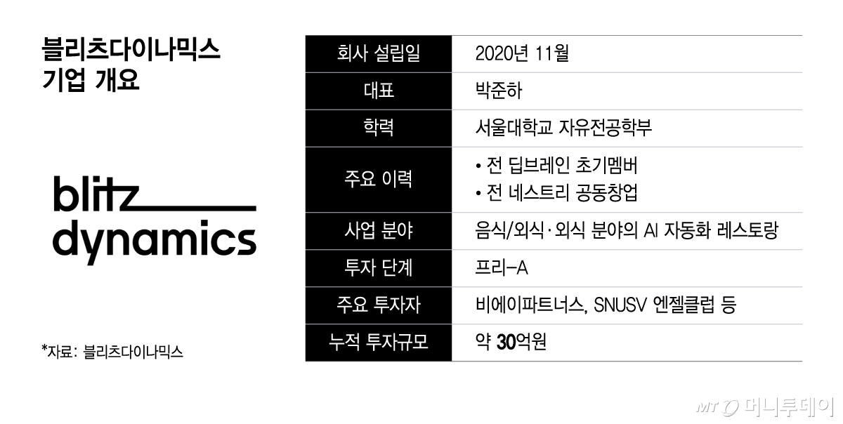 블리츠다이나믹스 기업 개요/그래픽=윤선정