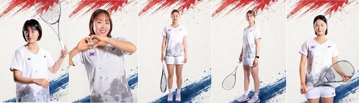 (왼쪽부터) 황정미, 이수진, 김한설, 김연화, 엄예진. /사진=대한체육회 제공
