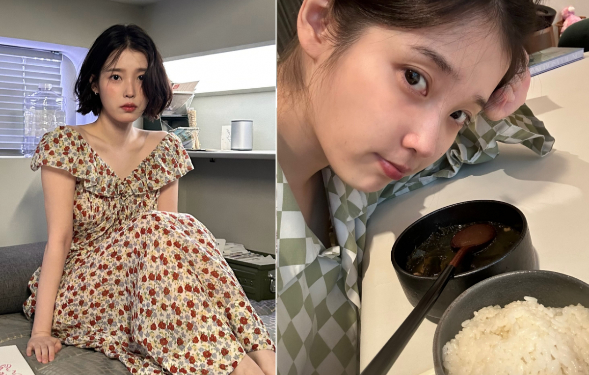 마른 몸매를 유지 중인 가수 겸 배우 아이유가 한끼 식사로 삶은 달걀 두 개를 먹는다고 밝혔다. /사진=아이유 인스타그램
