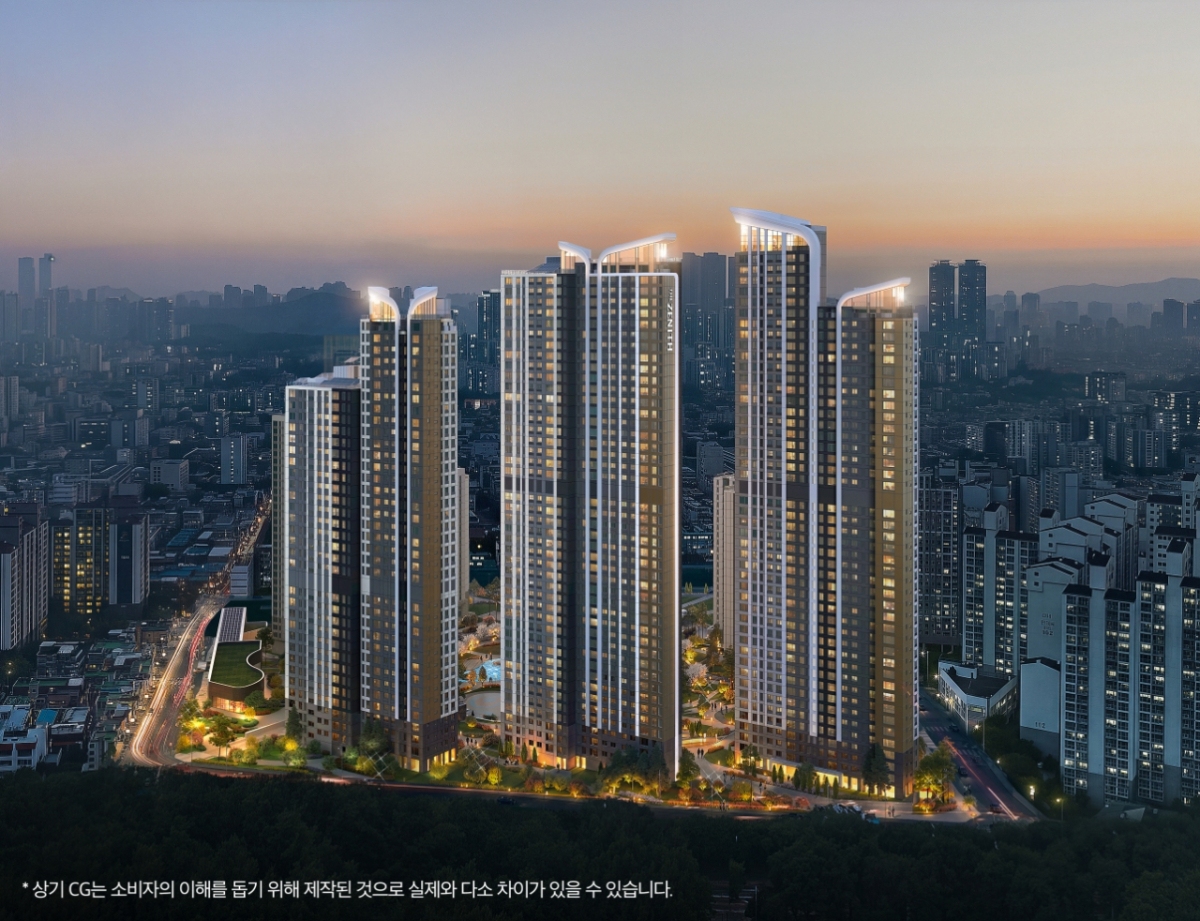 부천 원미 도심공공주택 복합사업 투시도./사진=두산건설