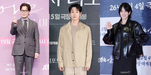 유재명(왼쪽부터) 정성일 류현경. 사진=스타뉴스DB
