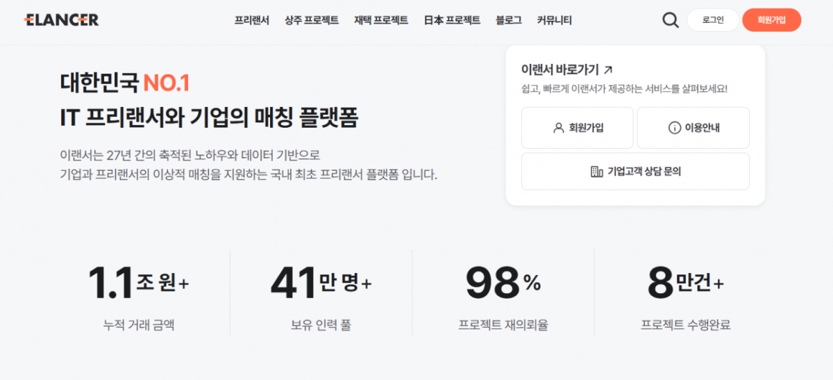 이랜서 공식 홈페이지/사진제공=이랜서