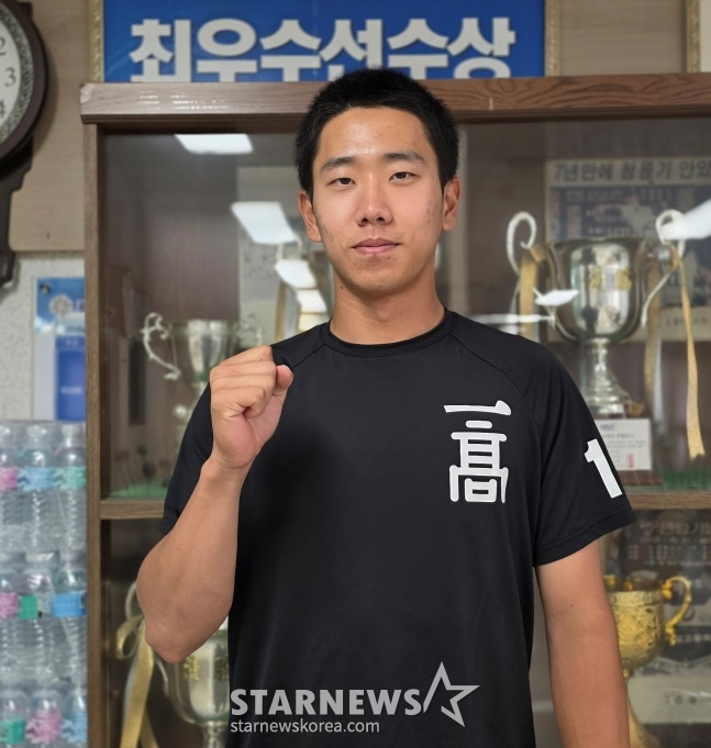 배종윤이 지난 6월 광주일고에서 스타뉴스와 만났다. /사진=김동윤 기자