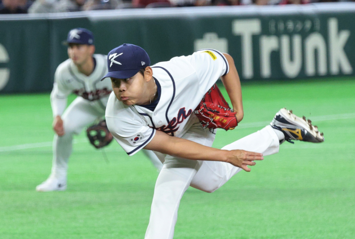 지난 3월 2026 WBC 도쿄POOL 체코전에 선발 등판했던 소형준이 역투하고 있다. /사진=강영조 선임기자