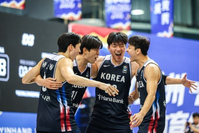 한국 남자 3대3 농구 대표팀. /사진=대한민국농구협회 제공