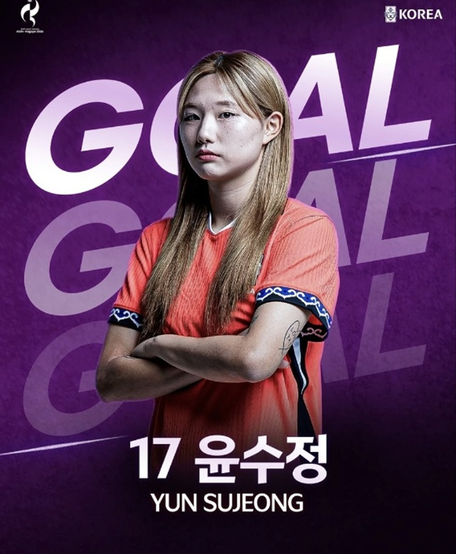 윤수정. /사진=대한축구협회 SNS