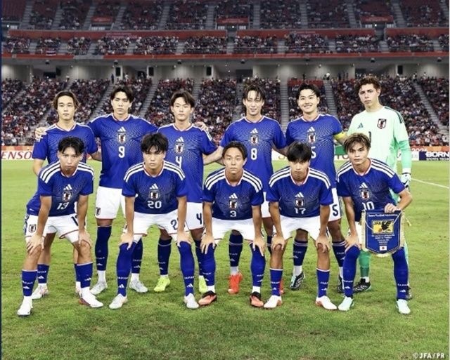 일본 U-21 대표팀. /사진=일본축구협회 갈무리