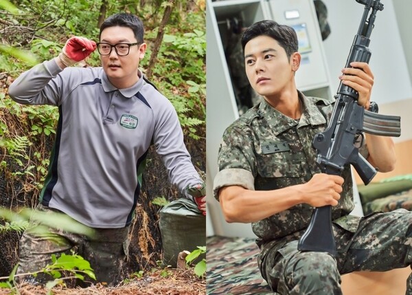 김민호(왼쪽)과 김동준, 사진제공=KT 스튜디오 지니
