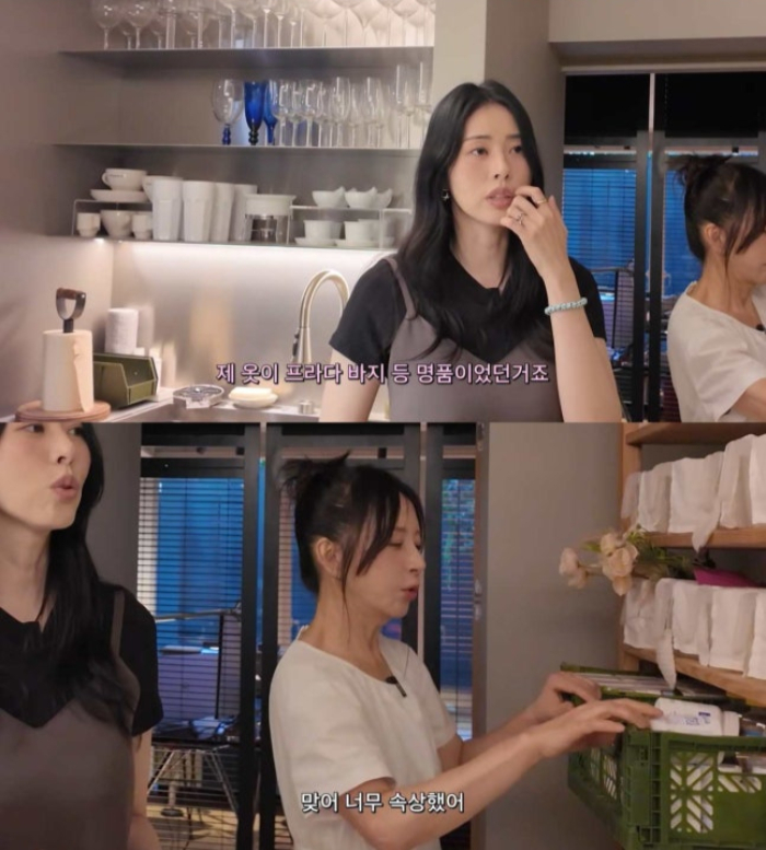 친구의 절도 사실을 알게 된 건 고등학교 졸업 직전이었다. 서동주는 "기숙사에 온 엄마가 '그때 산 바지 어디 있냐'고 물었는데 하나도 없었다"며 "엄마가 '아무리 그래도 이렇게 없을 수가 있냐'며 선생님한테 말했다"고 떠올렸다./사진=서동주 유튜브 채널 