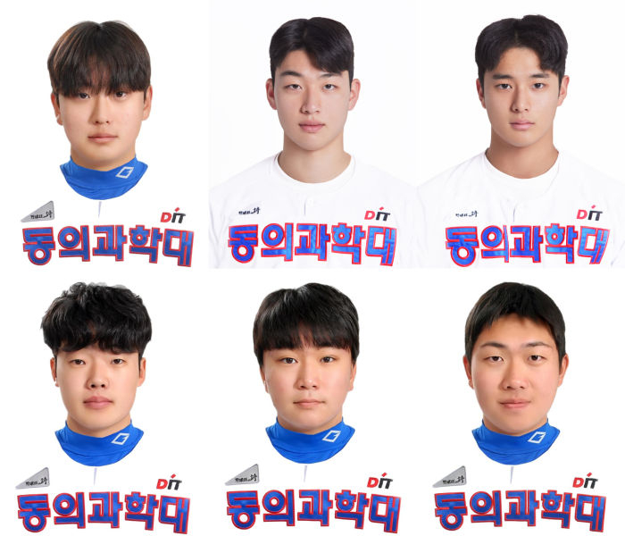 (첫번째 줄 왼쪽부터) 정현우, 이석영, 박세준, (두번째 줄 왼쪽부터)장현빈, 이헌영, 신은규./사진제공=동의과학대