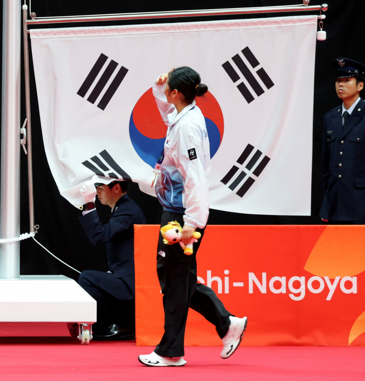 안세영이 29 일 일본 이치노미야 시립체육관에서 열린 2026 아이치·나고야 아시안게임 배드민턴 여자단식 결승전에서 일본 야마구치 아카네를 2-0으로 셧아웃시키고 금메달을 차지했다. 2026.09.29. /사진=강영조 cameratalks@
