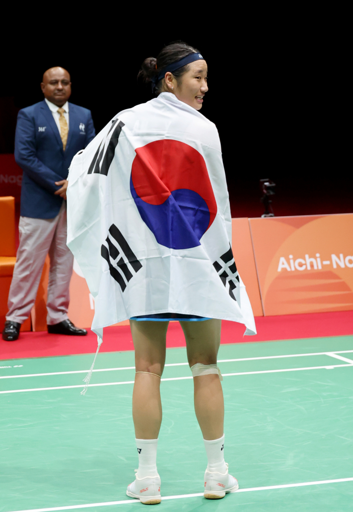 안세영이가 29 일 일본 이치노미야 시립체육관에서 열린 2026 아이치·나고야 아시안게임 배드민턴 여자단식 결승전에서 일본 야마구치 아카네를 2-0으로 셧아웃시키고 금메달을 차지했다. 2026.09.29. /사진=강영조 cameratalks@